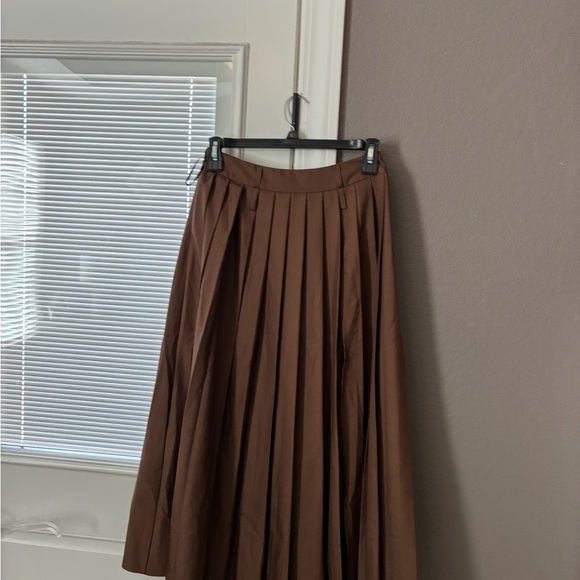 Commense Dresses & Skirts - Commense Chocolate A-Line Pleated Skirt